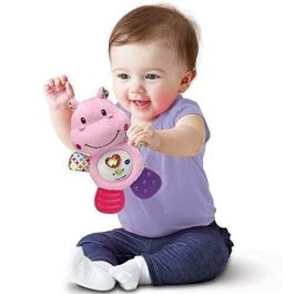 Vtech Baby Croc'hippo Sonajero Musical Bebé Rosa: Juguete de Felpa con Luz y Melodías, Texturas y Mordedor para Dentición