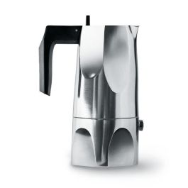 Alessi MT18/1 Ossidiana Cafetera Café Expres Aluminio 1 Taza, Diseñada por Mario Trimarchi