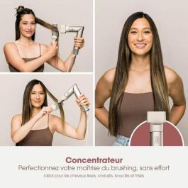 Shark HD426SLEU FlexStyle: Secador de Pelo y Moldeador de Cabello 2 en 1, Potencia de 1400W, con 3 Accesorios Incluidos, Color Champán