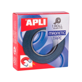 Apli Cinta Magnética Adhesiva 19mm x 1m para Manualidades y Decoración
