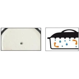 GSW GSW4005643716321 Cacerola de Hierro Fundido Macizo Redonda GREY SHADOW 30 cm Inducción Gris