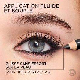 Lápiz de Ojos L'Oreal Make Up HAUTE COULEUR Negro (1 unidad)