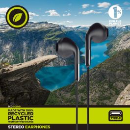 muvit for change auriculares estéreo E58 Tipo C negros