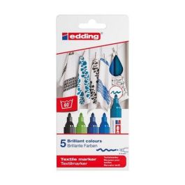 Marcador Textil Edding 4600 (Fino) Caja De 5 (Col. Frios) Precio: 6.9900006. SKU: B12VFXR54H