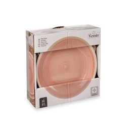 Plato Llano Grande Gres Rosa Borde 26.5 cm Vessia (24 Unidades) Plato Llano Grande Gres Rosa Borde 26.5 cm Vessia (24 Unidades)