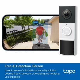 TP-Link Tapo D210 Videoportero Inteligente Inalámbrico WiFi 3 MP (1296p) Visión Nocturna Audio Bidireccional Batería IP65 Exterior TP-Link Tapo D210 Videoportero Inteligente Inalámbrico WiFi 3 MP (1296p) Visión Nocturna Audio Bidireccional Batería IP65 Exterior