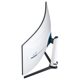 Samsung LS32BG850NPX Monitor Gaming 32 Pulgadas, 4K UHD, Mini-LED, Quantum HDR 2000, 240Hz, 1ms, Curvo 1000R, Freesync Premium Pro, G-Sync Compatible, Blanco