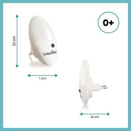 Babymoov Luz de Noche LED para Bebé, 2 Intensidades de Luz, Enchufe Giratorio 90º, Luz Blanca Natural, Bajo Consumo, Sin Riesgo de Quemaduras