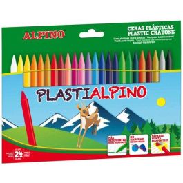 Alpino Ceras Plásticas Plastialpino 115 mm No Manchan, Estuche de 24 Colores Surtidos Precio: 3.88999996. SKU: B16V5BHZ5G