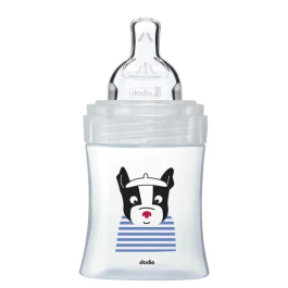 Dodie Sensation + Biberón Anticólicos de Vidrio Farmacéutico - Tetina Plana - 150 ml
