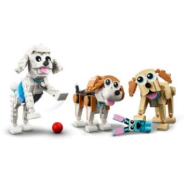 LEGO 31137 Creator Perros Adorables, Juego de Construcción 3 en 1, Juguete de Plástico con 475 Piezas para Niños