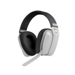 Krom NXKROMKANJIWH Auriculares Gaming Inalámbricos con Micrófono, Triple Conexión (BT, 2.4GHz, USB), Multiplataforma, Blancos