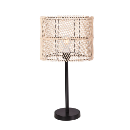 Lámpara de Mesa Porbandar SKD-T1020 Ratán