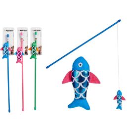 Mascow Palo Juguete para Gato con Pez, Plástico, Colores Surtidos, 46 cm (desplegable a 93 cm) (36 Unidades) Precio: 41.50000041. SKU: B16RTXFTDF