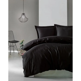 Juego de Cama 220x240 cm + 2 Fundas Almohada 60x60 cm - 100% Algodón Satén Negro - MEN8681875218435 Precio: 60.5. SKU: B19YQ8TXDW