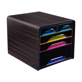 Modulo Cep 7-213G Smoove 5 Cajones Mixtos Color Negro