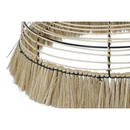 DKD Home Decor Lámpara de Techo Colonial de Yute Natural Hecha a Mano 45x45x36 cm con Soporte E27 para Bombilla 40W Desmontable