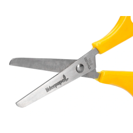 Liderpapel Tijera PS-52-D con Funda, 14 cm, Puntas Redondeadas, Acero Inoxidable, Mango Plástico, Colores Surtidos, Uso Hogar y Oficina