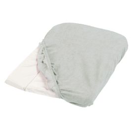 Tineo Set de 2 Fundas de Colchón Cambiantes Gris Claro para Bebé - Suave, Elásticas y Lavables para Cambiador
