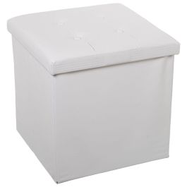 Puff Alexandra House Living Blanco Polipiel 45 x 45 x 45 cm Plegable Precio: 33.4999995. SKU: B159A2F9GP