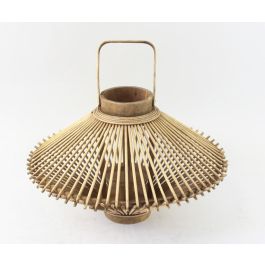 DKD Home Decor Portavela Balines Marron Bambu Cristal 41 x 37 x 41 cm (2 Unidades) Precio: 41.89000035. SKU: B17FWHKELN