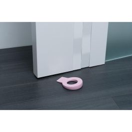 Rei Retenedor de cuña para puerta Lock mod.660 de plástico rosa, TPS, protege paredes y puertas Rei Retenedor de cuña para puerta Lock mod.660 de plástico rosa, TPS, protege paredes y puertas