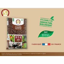 Or Brun OBRPPOU6U Mulch de Puzolana Marrón Dorado para Protección de Plantas - 6L