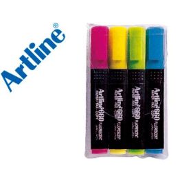 Rotulador Artline Fluorescente Ek-660 Punta Biselada Bolsa De 4 Unidades Colores Surtidos Precio: 5.5538993708. SKU: B1AJMFKW54