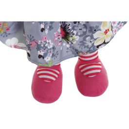 DKD Home Decor Muñeca Niña Flores Multicolor 15 x 50 x 23 cm (4 Unidades)