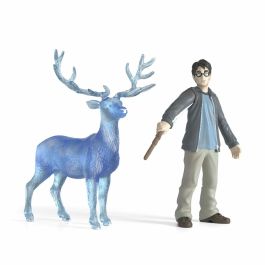 Schleich SCH42680 Figura Harry y su Patronus - Gama Harry Potter