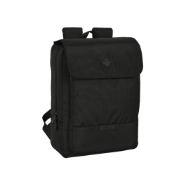 Safta Mochila con solapa portátil 13,3'' + USB Real Betis Balompié Premium Negra 29x39x12cm Precio: 43.86976. SKU: B1498WTKDA