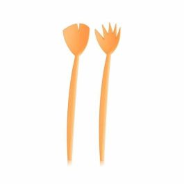 Bodum GOB0699965464592 - Juego de 2 Cuencos de 3 L y 4,9 L con Cubiertos para Ensalada - Color Bellini Naranja Topee