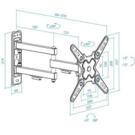 TooQ LP1345TN-B soporte para TV 109,2 cm (43") TooQ LP1345TN-B soporte para TV 109,2 cm (43")