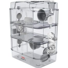 Zolux ZOL3336022060225 Jaula Rody3 Trio de 3 niveles para hámsteres, ratones y jerbos - L 41 x P 27 x H 53 cm - Blanco