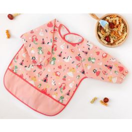 KioKids Babero Impermeable Suave con Mangas, Bolsillo Recogemigas, Poliéster TPU, Rosa, +4 Meses, Vuelta al Cole Precio: 7.88999981. SKU: B16A5QHXET