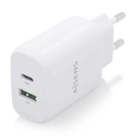 Cargador de Pared Aisens A110-0758/ 1xUSB Tipo-C/ 1xUSB/ 25W Cargador de Pared Aisens A110-0758/ 1xUSB Tipo-C/ 1xUSB/ 25W