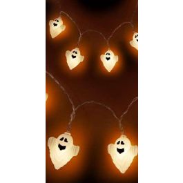 My Other Me Guirnalda Fantasma de 150 cm con luces y funciona con pilas AA