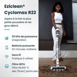 Estación EZICLEAN Cyclomax R22 - Aspiradora sin cable - 52 min - 500 W - 35 kPa - Blanco Estación EZICLEAN Cyclomax R22 - Aspiradora sin cable - 52 min - 500 W - 35 kPa - Blanco