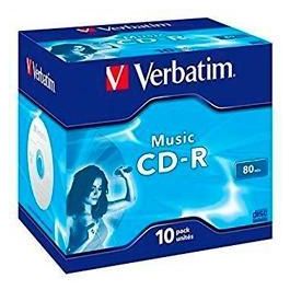 Verbatim Cd-R Music, 80Min, 16X, 10 Pack Jewel Case Verbatim Cd-R Music, 80Min, 16X, 10 Pack Jewel Case Precio: 11.49999972. SKU: B1ADEX24SH