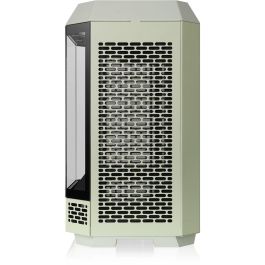 Thermaltake The Tower 250 Mini Tower para PC con Pantalla LCD de 3.9 pulgadas, Ventiladores 120mm Preinstalados - Matcha Green