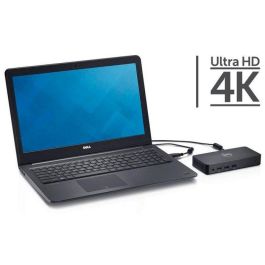 Dell D3100 EU Estación de Acoplamiento USB 3.0 Ultra HD 4K Triple Video para Portátil, 3 Monitores, 3x USB 3.0, Ethernet