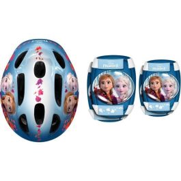 Reine Des Neiges Casco THE QUEEN OF SNOW II para Niña 5+ Años con Rodilleras y Coderas Talla 50-56 cm, Circunferencia Ajustable Reine Des Neiges Casco THE QUEEN OF SNOW II para Niña 5+ Años con Rodilleras y Coderas Talla 50-56 cm, Circunferencia Ajustable