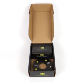 OMP OMPS08460501 Juego de Separadores de Rueda 5mm PCD 5x108 CB 58.1 OD 139 Tornillos M12x1.25 + M14x1.5 Cónicos Aluminio Negro
