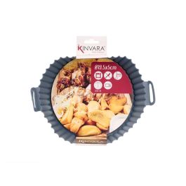 Kinvara Molde Redondo de Silicona Gris Oscuro para Freidora de Aire, Capacidad 2.5-5 L y 22.5x6.5x19.5 cm (12 Unidades) Kinvara Molde Redondo de Silicona Gris Oscuro para Freidora de Aire, Capacidad 2.5-5 L y 22.5x6.5x19.5 cm (12 Unidades)