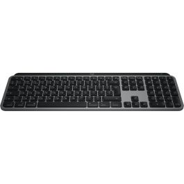 Logitech MX Keys S for Mac Teclado Inalámbrico Bluetooth QWERTY Retroiluminado Negro/Aluminio
