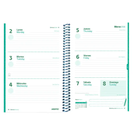 Additio Agenda Escolar Comunicación Familia/Centro Primaria Semana Vista A5 Colores Surtidos 150x210 mm