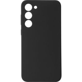 eSTUFF Funda de silicona MADRID para Samsung Galaxy S23+ - Negra, protección sedosa de microfibra