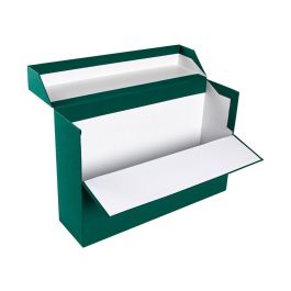 Caja Transferencia Liderpapel Folio Lomo 118 mm Color Verde 390x118x260 mm