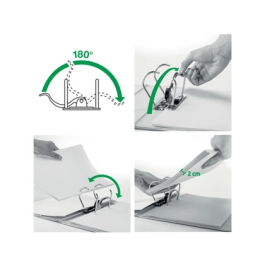 Leitz Archivador de Palanca 180º DIN A4 Maxi Polipropileno Lomo 80 mm Azul