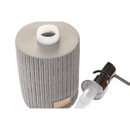 DKD Home Decor Dosificador de Cemento y PP Basicos Gris, 9.5 cm Largo x 15.5 cm Alto x 8 cm Ancho